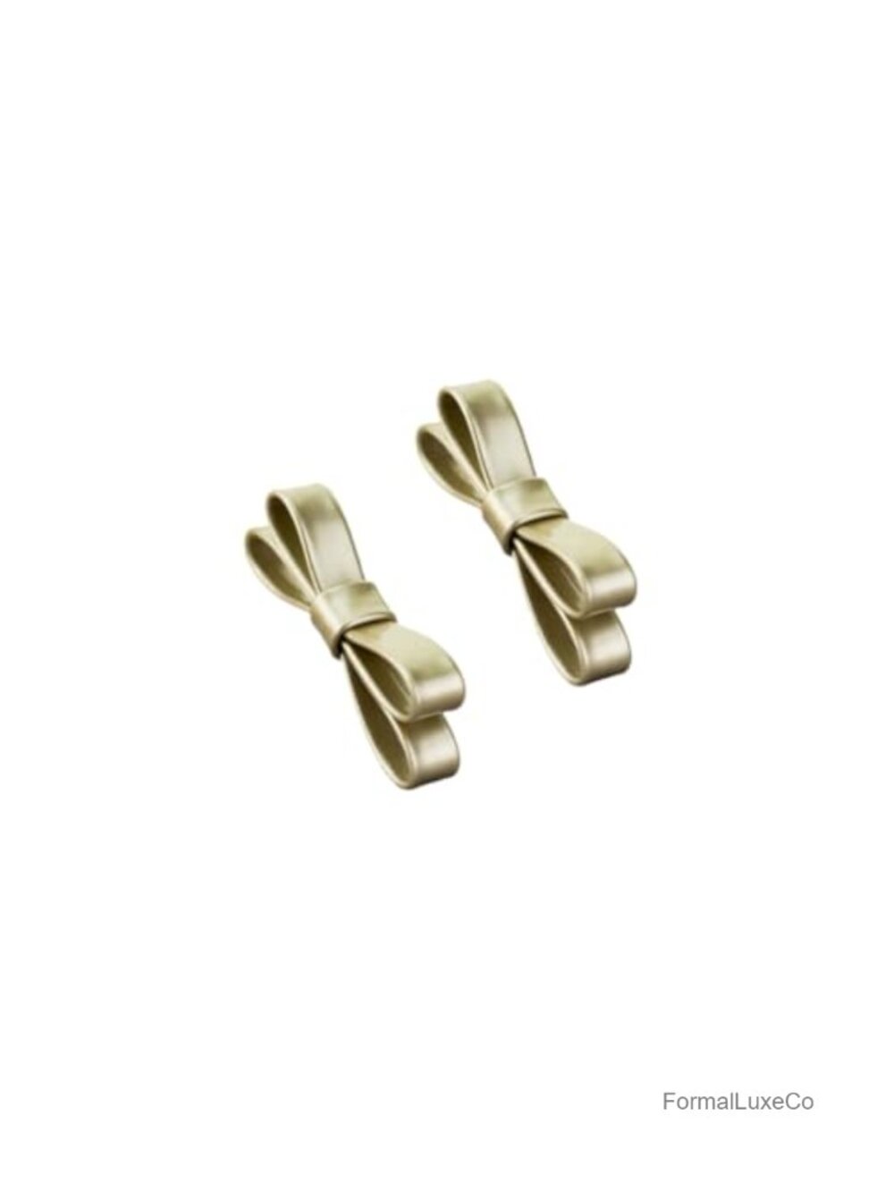 PU Leather Bow Shoe Clips Bridal Prom Shoe Charm Accessories Pair